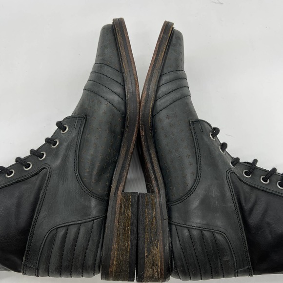 Free People Leather Ankle Boot Womens Size 38 / 7.5 US Combat Boots - Picture 7 of 14